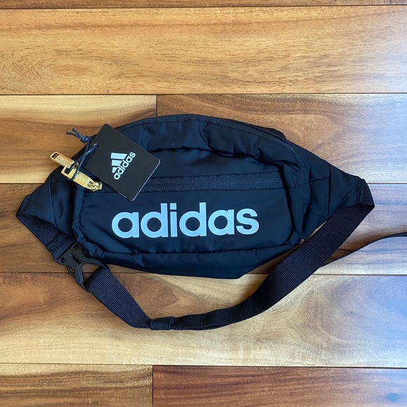 adidas Handbags - Adidas Core Waist Pack NWT Black White Gold